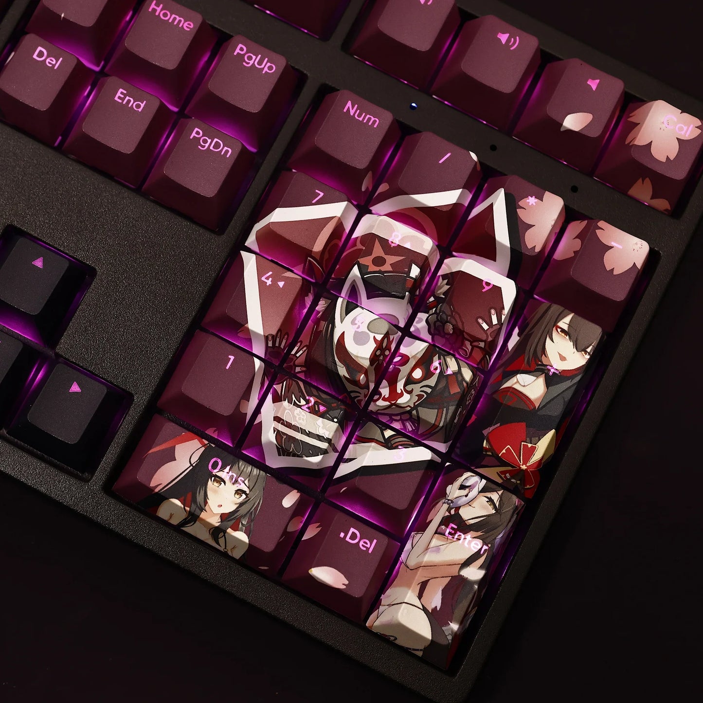 108 Phím/Bộ Xanh Dương Lưu Trữ Kosaka Wakamo Keycap PBT Nhuộm Subbed Backlit Keycaps Anime Phím Chơi Game Mũ Lưỡi Trai ANSI 61 87 104 108