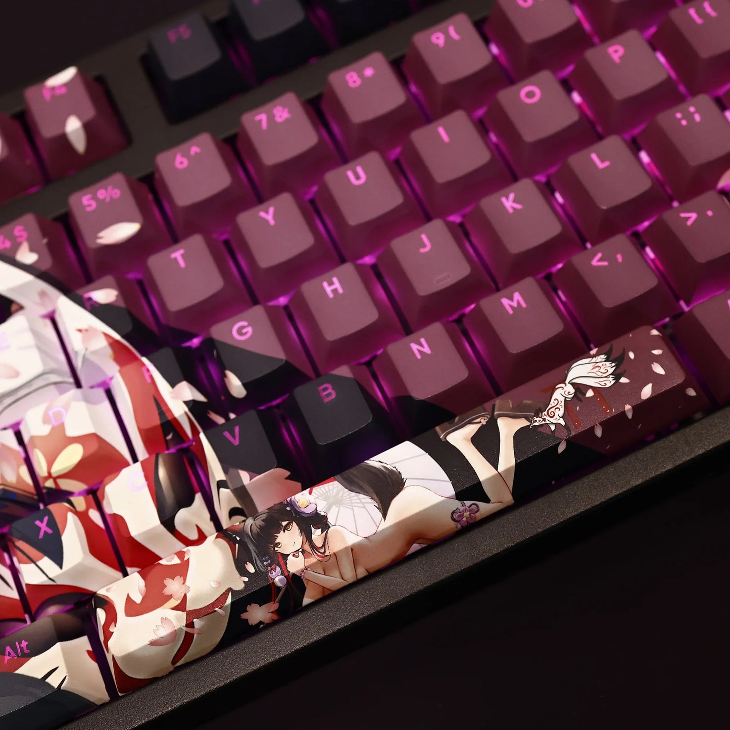 108 Phím/Bộ Xanh Dương Lưu Trữ Kosaka Wakamo Keycap PBT Nhuộm Subbed Backlit Keycaps Anime Phím Chơi Game Mũ Lưỡi Trai ANSI 61 87 104 108